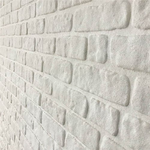 3D Wall Panels with White Brick Design 11 pcs EPS