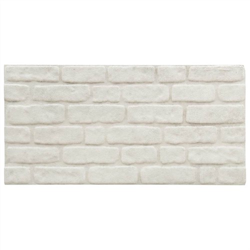 3D Wall Panels with White Brick Design 11 pcs EPS