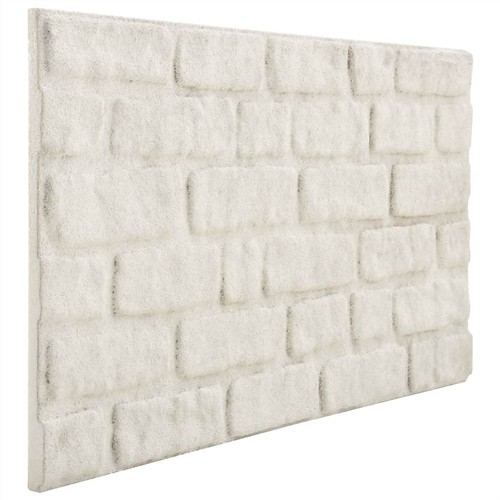 3D Wall Panels with White Brick Design 11 pcs EPS