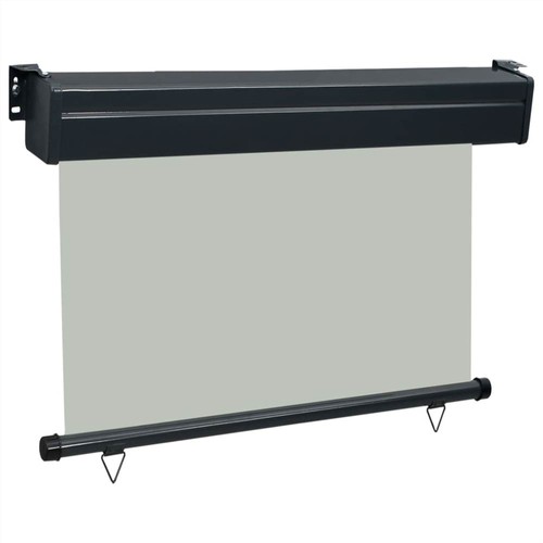 Balkon-Seitenmarkise 100x250 cm Grau