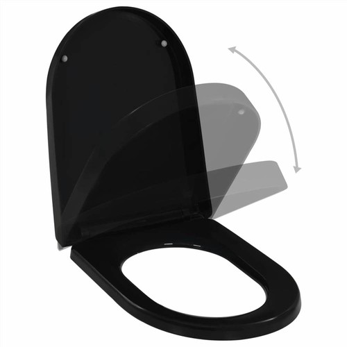 Softclose Toilet Seat with Quickrelease Design Black
