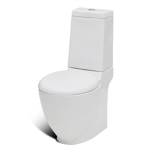 Stand WC & Bidet Set Weiße Keramik
