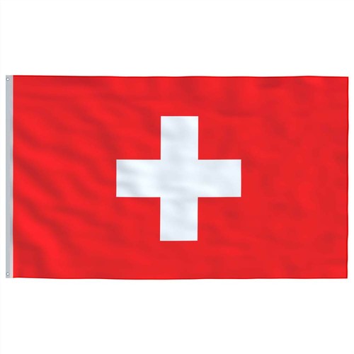 Switzerland Flag and Pole Aluminium 6,2 m