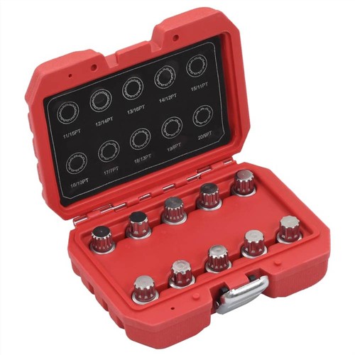 10 Piece Locking Wheel Nut Key Set for BMW