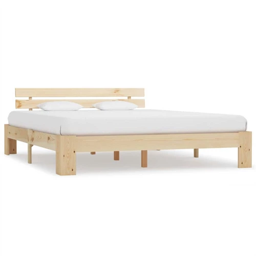 Bed Frame Solid Pine Wood 180x200 Cm, Solid Wood Bed Frame Super King