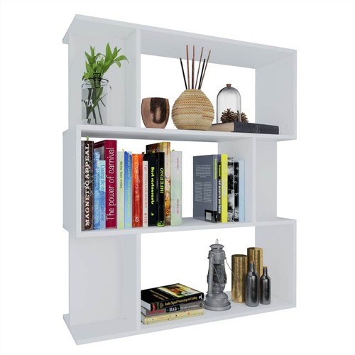 Bücherschrank / Raumteiler Weiß 80x24x96 cm Spanplatte