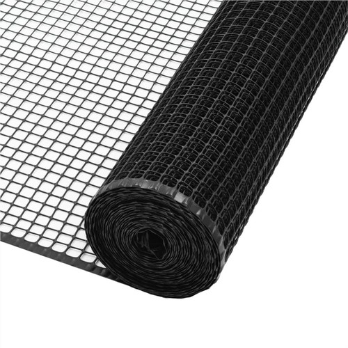 Garden Fence Mesh HDPE 30x0.6 m Black