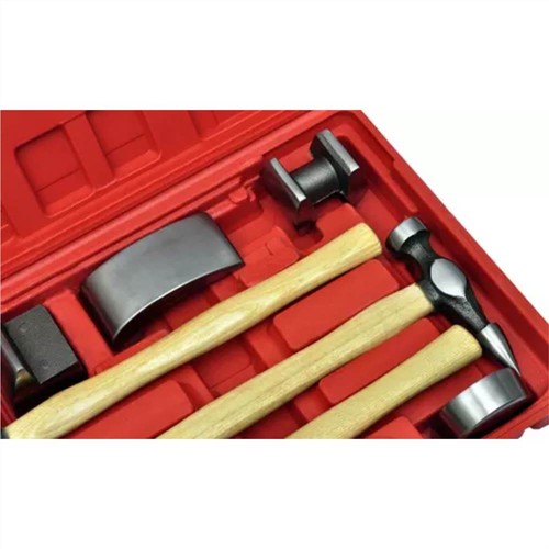 7Piece Auto Body Hammer and Dolly Dent Repair Set