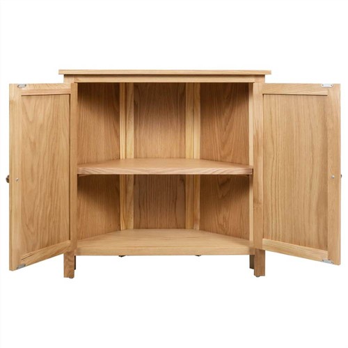 Corner 80x33.5x78 cm Solid Oak Wood