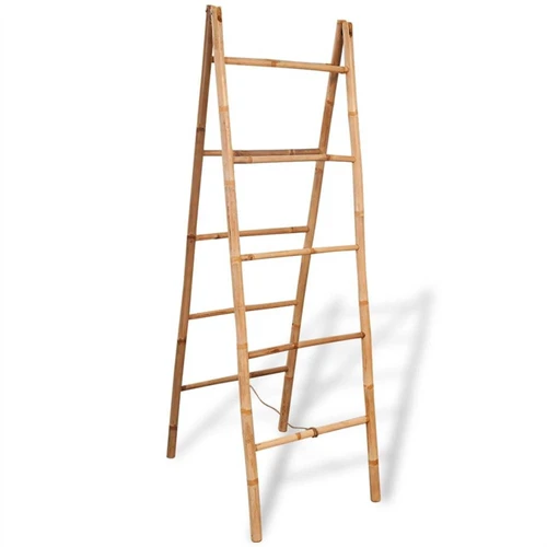 zadel Mok schors Double Towel Ladder With 5 Rungs Bamboo 50X160 Cm