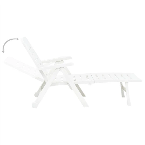 Plastic folding sun online lounger