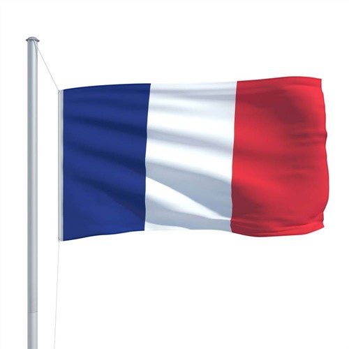 France Flag and Pole Aluminium 6,2 m