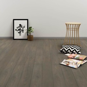 Selfadhesive Flooring Planks 446 m?? 3 mm PVC Grey and Brown