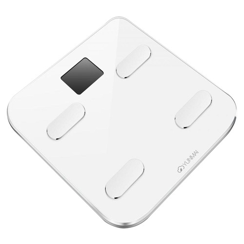 YUNMAI S Smart Bluetooth Body Fat Scale Rechargeable Battery APP Control - White