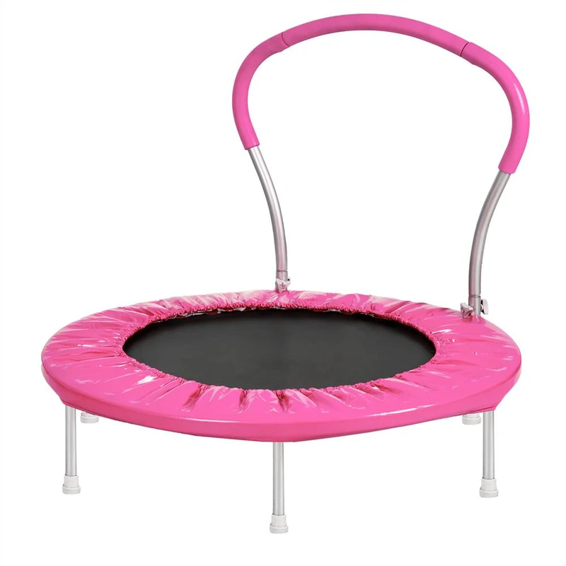 36 mini trampoline with handrail best sale