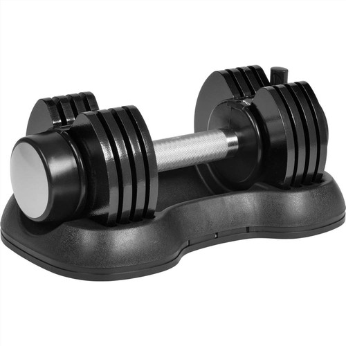 Adjustable Dumbbell 25 lbs Black