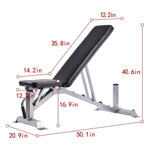 Merax deluxe foldable utility weight bench adjustable online sit up ab incline bench gym equipment