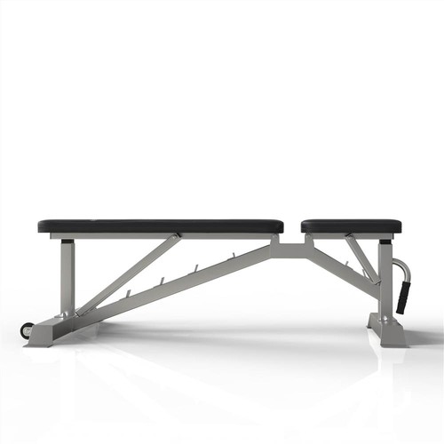 Merax TREXM Deluxe Utility Adjustable Weight Bench Black and Silver