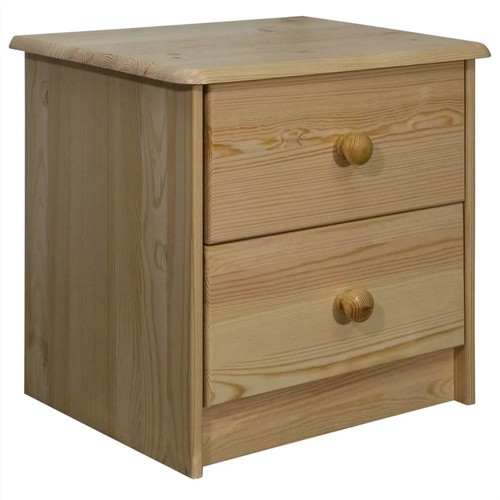 Bedside Cabinet 43x34x40 Cm Solid Pine Wood 4320