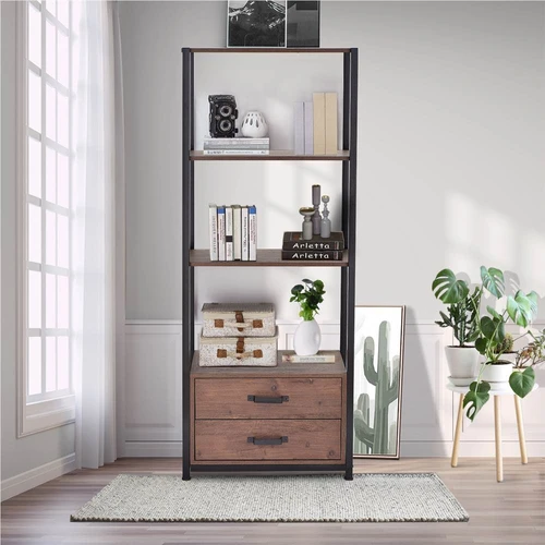 Home Office Standing Bookshelf Storage, Bookcase With Storage Cabinet