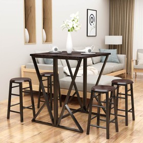 Folding pub table discount set