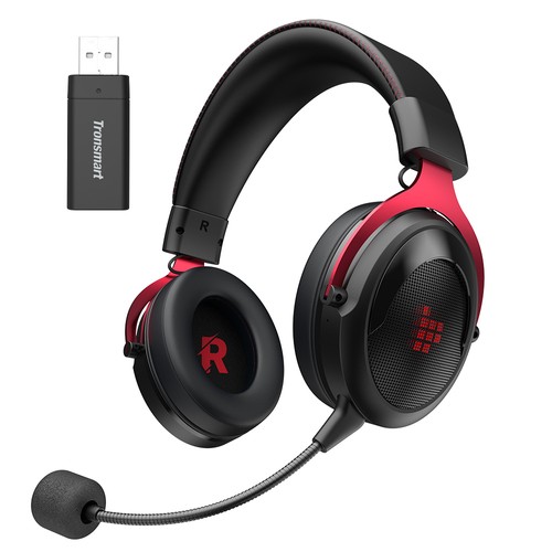 Tronsmart Shadow 2.4G Wireless Gaming Headset -Black+Red