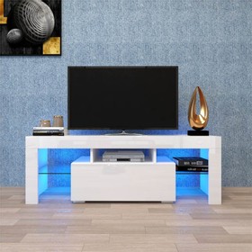 51" TV Stand Suitable for Placing TVs up to 55" White