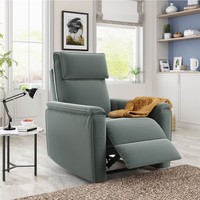 Orisfur Upholstered Recliner with Backrests and Armrests Green