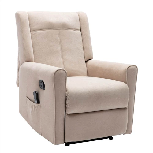 Manual Recliner Chair with Heat and Rolling Kneading Massage Seat