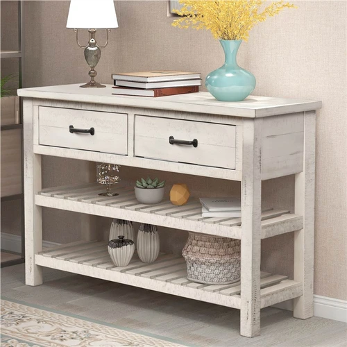 Vintage Sideboard Kitchen Cabinet Console Table White Table Console Shabby Console 