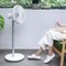Xiaomi Smartmi Smart Floor Fan 3 DC Frequency Natural Wind Wireless Portable Rechargeable Standing Fan Lightweight Flexible  Air Circulation Fan 220V 2800mAh 7 Blades Low Noise LED Display with AI Voice/Bluetooth/APP Remote Control - White