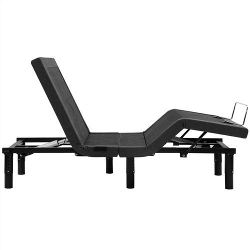 TwinSize Steel Interactive Dual Massage Bed Frame Black