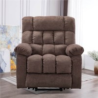 Electric Thermotherapy Massage Lift Recliner with Armrests Taupe