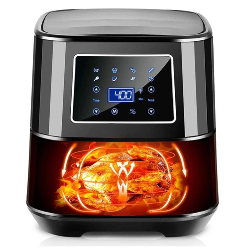 Bear Smart Air Fryer 7 Cooking Presets LED Touch Control Black