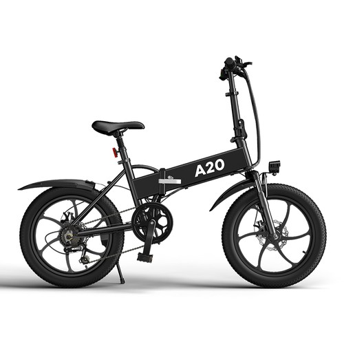 ADO A20 Electric Folding Bike 20 inch City Bicycle 350W Hall Brushless Gear DC Motor SHIMANO 7-Speed Rear Derailleur 36V 10.4Ah Removable Battery...