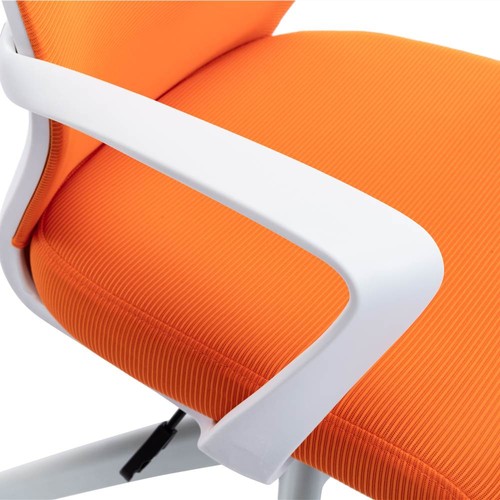 Ergonomic Mesh Office Chair With Adjustable Headrest & Lumbar Support - Tilt Lock, Adjustable Armrests, Orange
