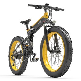 BEZIOR X1500 Fat Tire Folding Mountain E-Bike 26*4.0