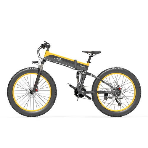 BEZIOR X1500 26-Zoll-Reifen 12,8 Ah 1500 W 40 km/h Elektrofahrrad Schwarz Gelb