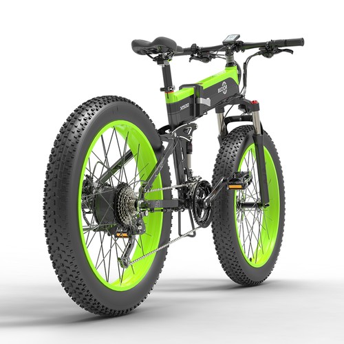 BEZIOR X1500 26 Zoll Fat Tire E-Bike 10,4 Ah 1500 W Schwarz Grün