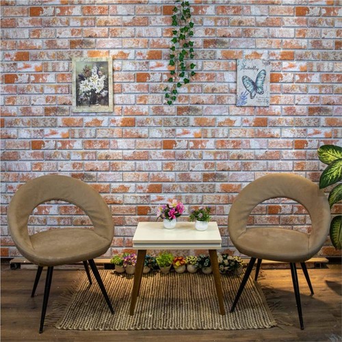 3D Wall Panels With Red Brick Design 10 Pcs EPS