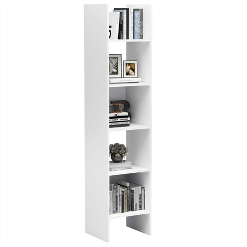 Bücherschrank Weiß 40x35x180 cm Spanplatte