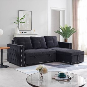 2 seater corner sofa bed with storage hot sale