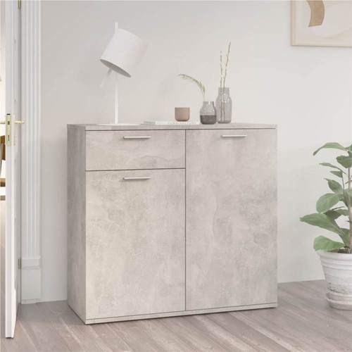 Sideboard Concrete Grey X X Cm Chipboard