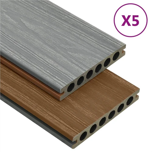 ANY SQM WPC COMPOSITE DECKING BOARDS COMPLETE KITS & FIXINGS 4 COLOUR WOOD GRAIN 