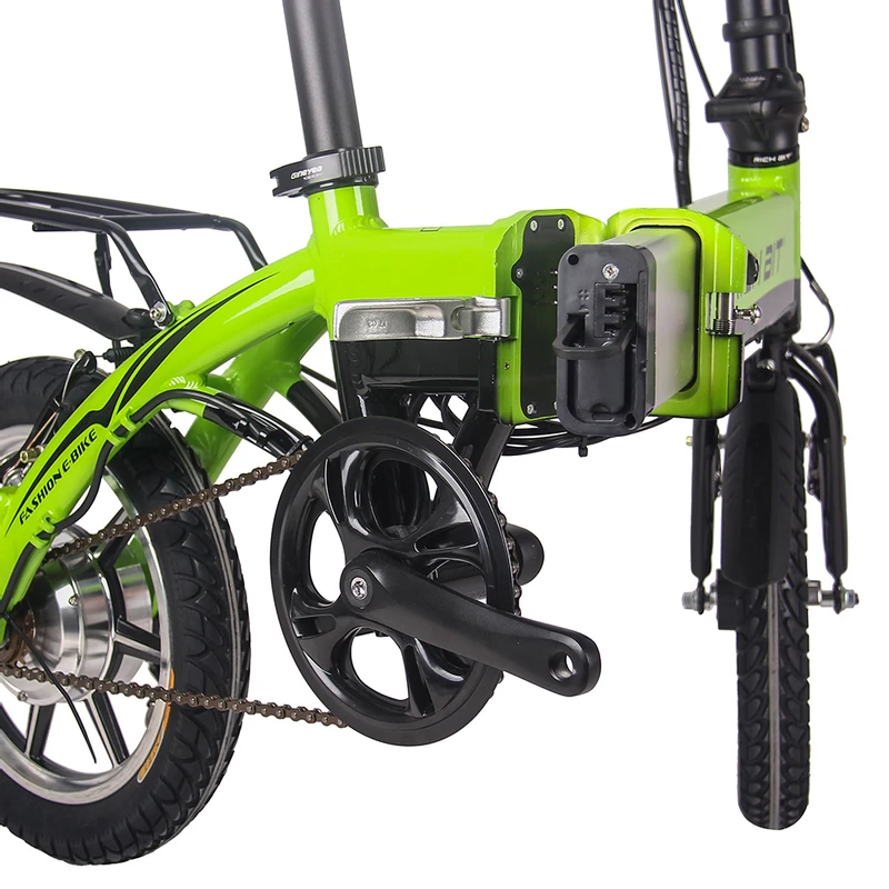 RICH BIT TOP-618 Electric City Folding Bike Green