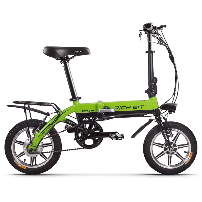 RICH BIT TOP-618 Electric City Folding Bike Green