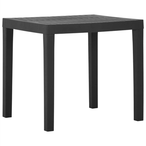 Garden Table Grey 79x65x72 cm Plastic