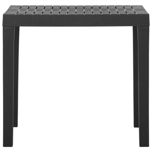 Garden Table Grey 79x65x72 cm Plastic