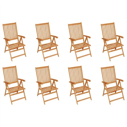 Teak reclining garden discount chairs