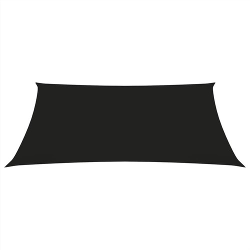 Sonnensegel Oxfordgewebe Rechteckig 4x5m Schwarz